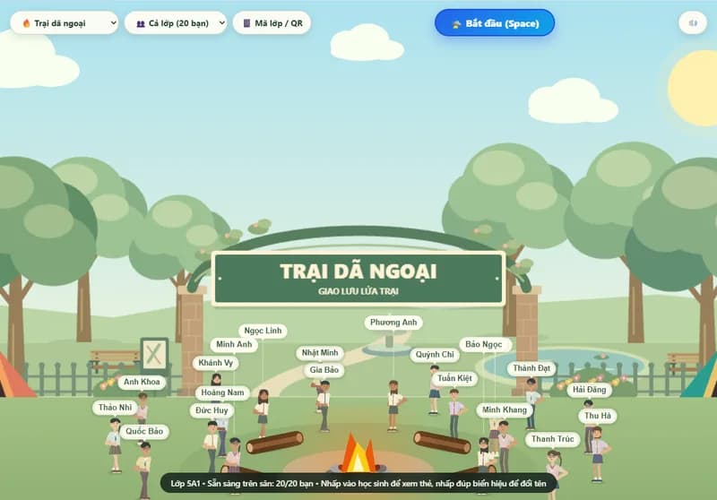 Bối cảnh Trại dã ngoại trong UFO Bắt Trả Bài
